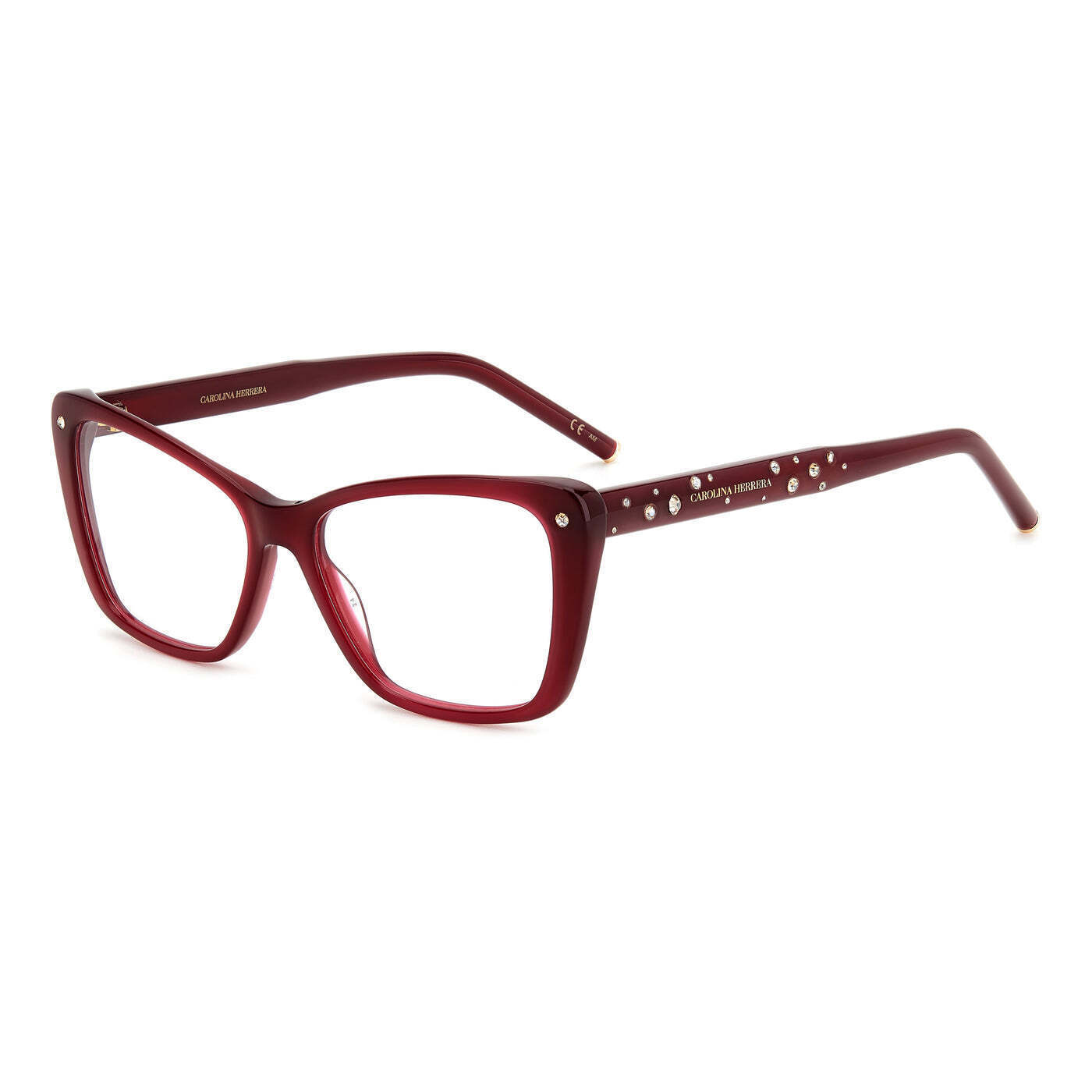Nwt Carolina Herrera Her-0149-Lhf-53 Burgundi 53mm Eyeglasses